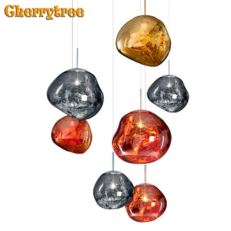 Подвесные светильники Современная Подвесная лампа стеклянные подвесные для