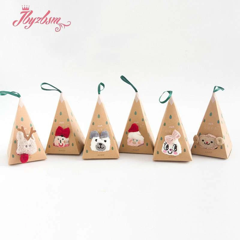 

High Quality Soft Warm Floor Socks Thanksgiving Stocking Gift Box Cute Thermal Fluffy Soft Velvet Sock Warm Winter Daily Gift