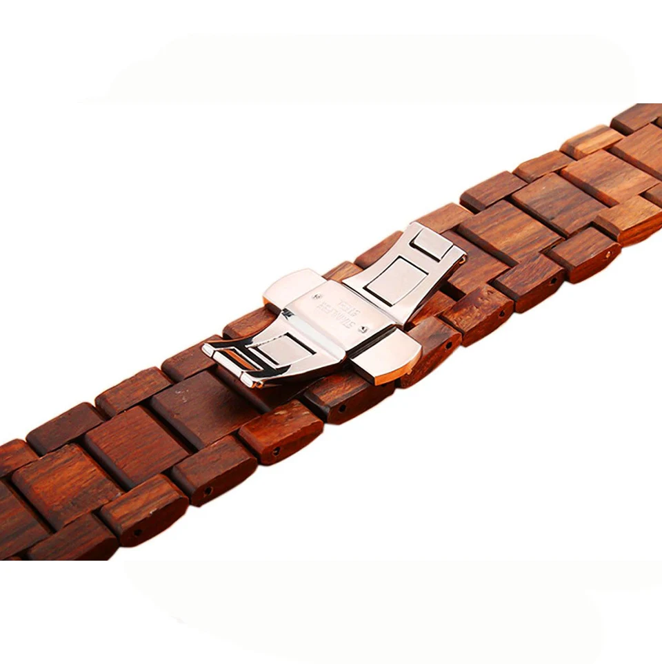 Эбенового дерева ремешок для наручных часов Apple Watch, версии 4 44 мм 40 мм(наручных часов iwatch, 5) наручных часов iwatch серии 3/2/1, 42 мм, 38 мм, версия Деревянный Бабочка туфли с ремешком и пряжкой браслет