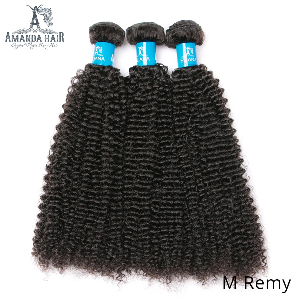 Аманда средний коэффициент Remy монгольский курчавый и вьющийся волос 3 пряди человеческие волосы волнистые волосы натуральный цвет 8-28 дюймов