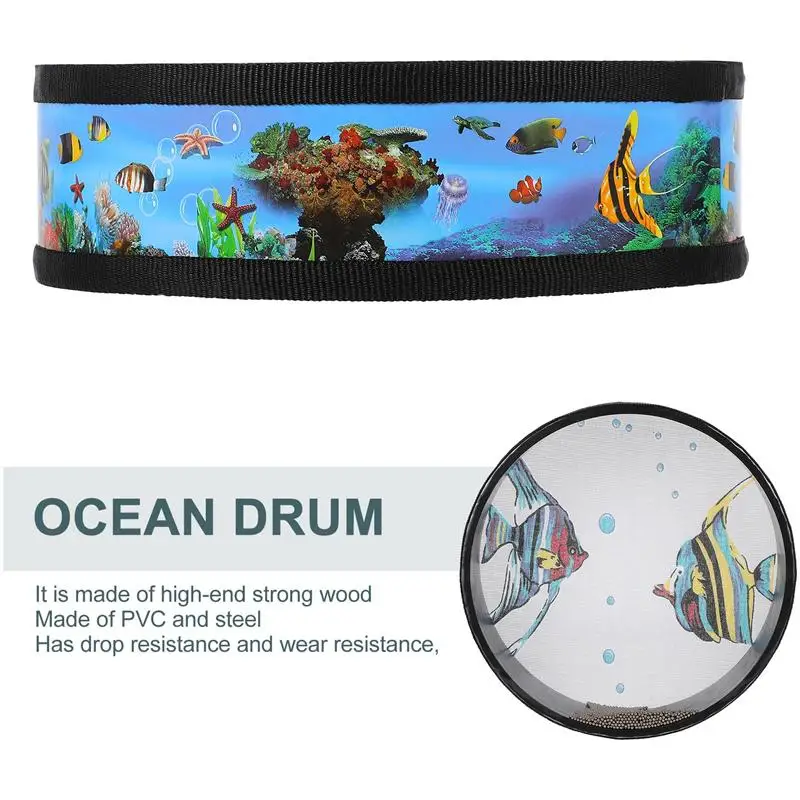 

1Pc Children Hand Drum Educational Musical Instrument Double-sided PVC Drum