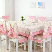 new floral tablecloth pastoral dinner tablecloth fresh style table cover decoration rectangular cotton line table cloth