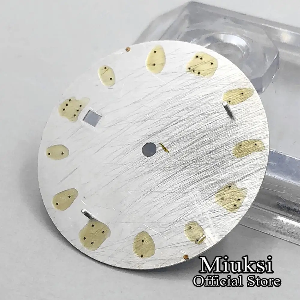

Miuksi 33mm sterile watch dial fit Miyota 8205/8215/821A/82 series,Mingzhu DG2813/3804 movement