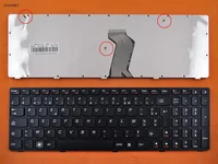 french azerty new replacement keyboard for lenovo ideapad g580 g585 z580 z585 v580 v580c v585 laptop black with frame