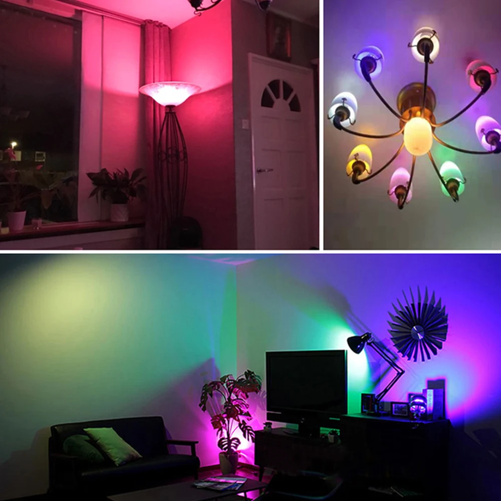 FOXGBF светодиодный светильник RGB 5 Вт 7 E27 220 В лампа высокой яркости домашний для