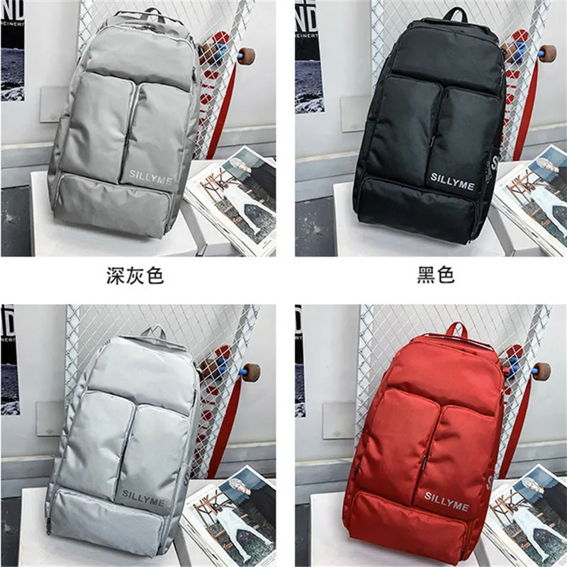 

New Backpack Unisex 2021 Fashion Oxford Cloth Backbag Durable Man Female Large Capacity Bag High Quality Black For School Travel