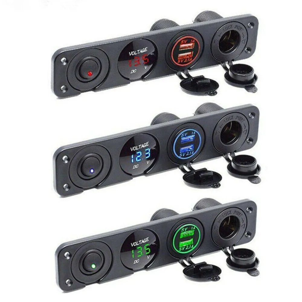 

Interior Car Charger LED Indicator Universal Auto Black Inner Replacement