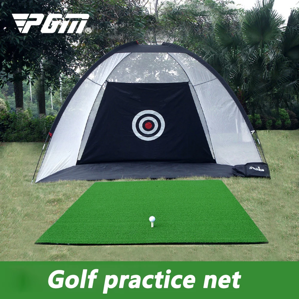 

PGM Net Golf Percussion Cage Portable Golf Beginner Blow Swing Training Exercise Golf Practice Accessories Indoor Practice Net