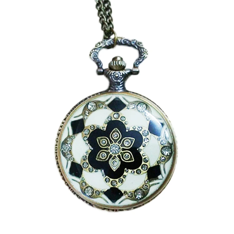 Европейский и американский суд Ретро бриллианты дамы шаблон кристалл кулон