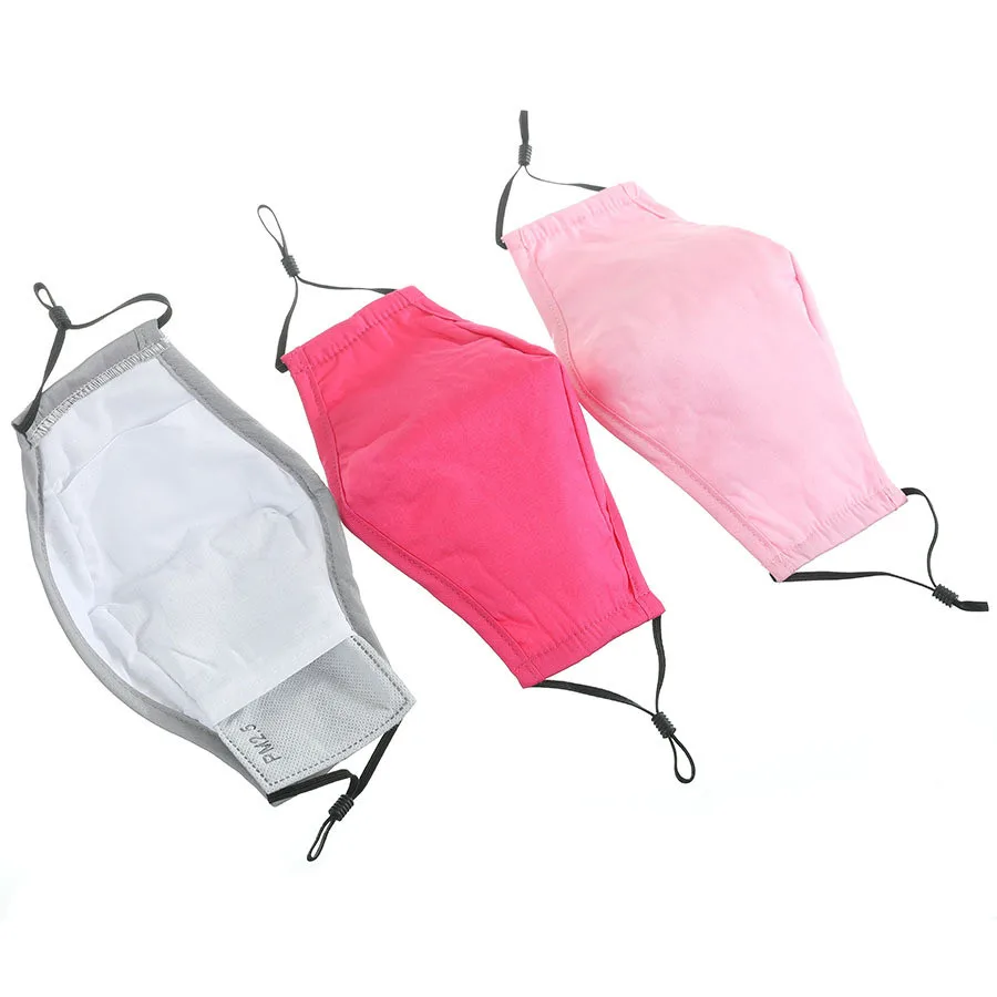 

3PC Dustproof Protective Mask Adult Fabric Mouth Mask Face Cover Washable and Reusable Mascarilla reutilizable A5