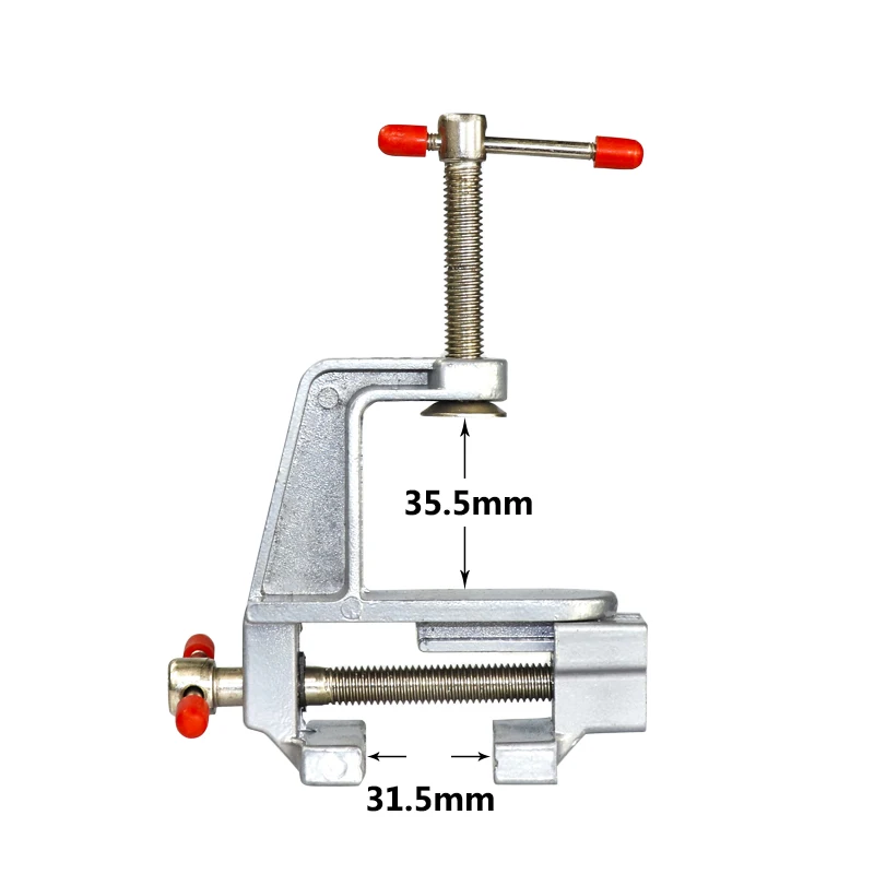 CMCP 35mm Aluminium Miniature Small Jewelers Hobby Clamp On Table Bench Mini Vise Vice Hand Tools | Инструменты