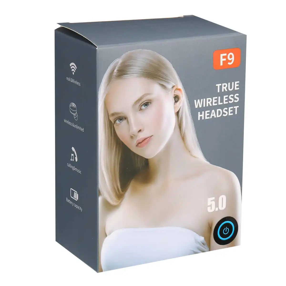 

LEORY F9 2000mAh Power Bank bluetooth 5.0 TWS Earphones Led Digital Display Wireless Stereo Sport Waterproof Earbuds