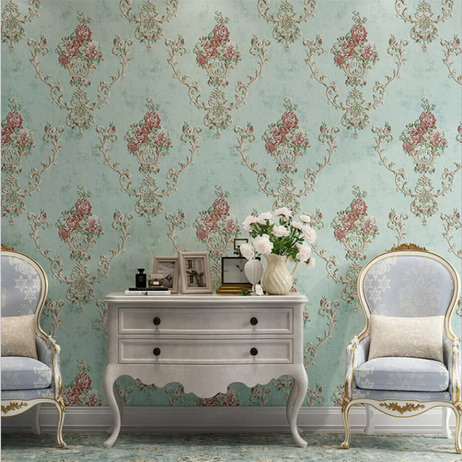 Обои из толстого тисненого материала атмосферные американские нетканые обои