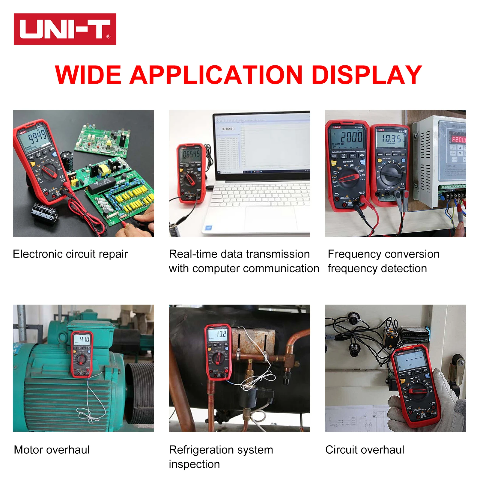 UNI-T UT61B + UT61D цифровой мультиметр 1000V True RMS C/DC Напряжение переменного тока