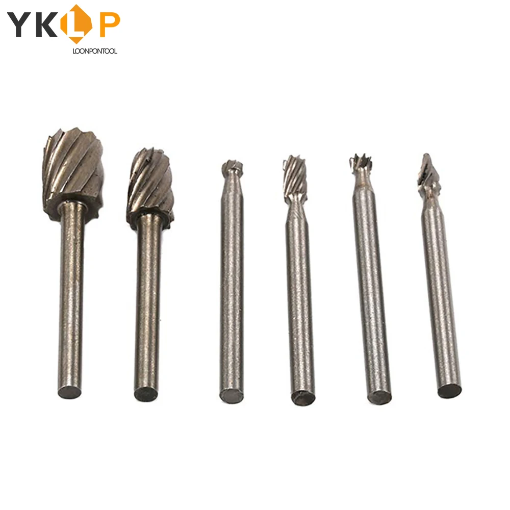 Карбидные заусенцы фрезы хвостовик 3 мм нержавеющие вращающиеся для обработки