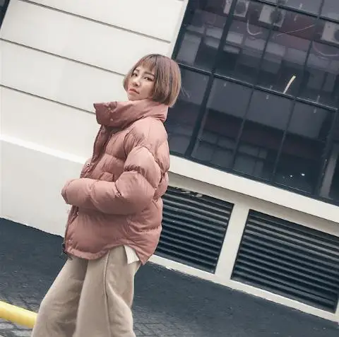 2020 зимнее женское пальто пуховик со стоячим воротником Анорак толстая ветровка