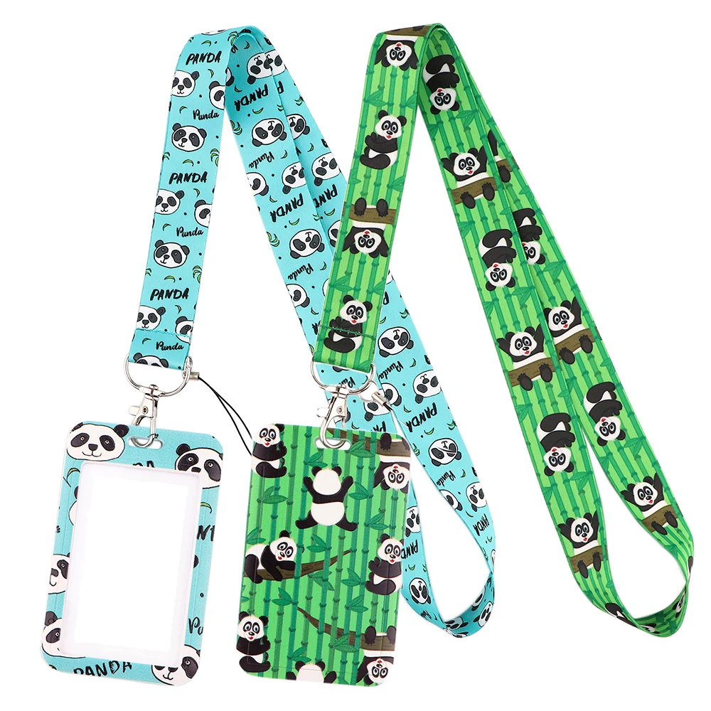 

LT1051 Cute Panda Lanyard for Key Neck Strap lanyard Card ID Badge Holder Key Chain Key Holder Hang Rope Keyrings Accessories