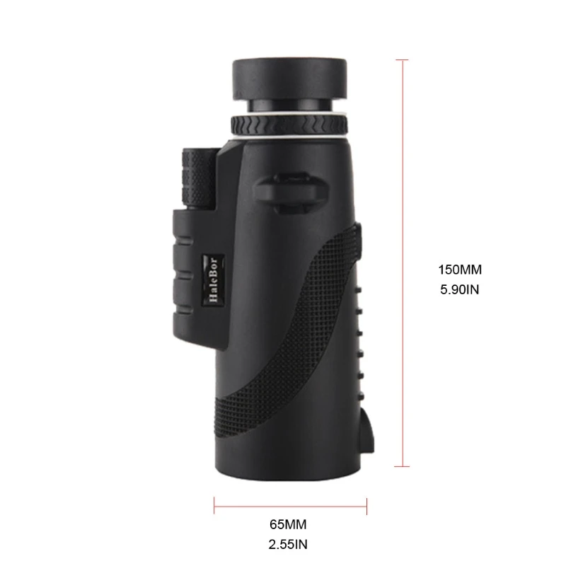 

40x60 Monocular Telescope Dual Focus Optics Zoom Lens Scope for Smartphone Military Hunting Camping Birdwatching Traveling