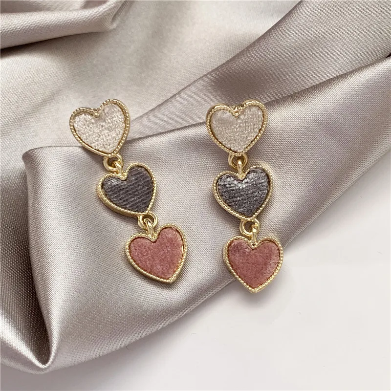 Корейский романтичный розовый контраст Цвет матовое с принтом сердце Любовь