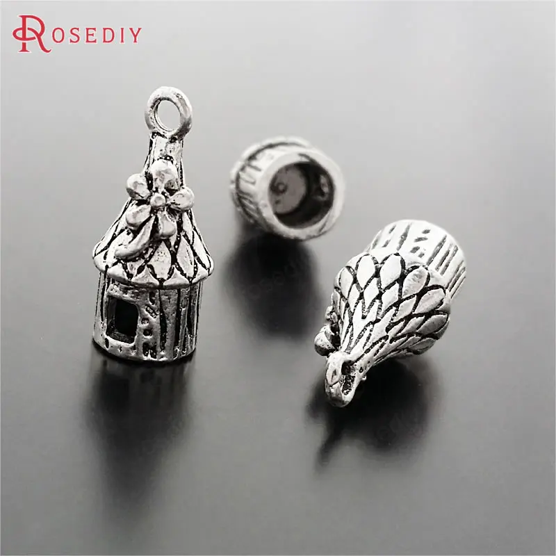 (29652)30 шт. 18x7 мм античный серебряный цвет сплав цинка птица дом шармы кисточки шляпы ювелирные изделия фурнитура Аксессуары