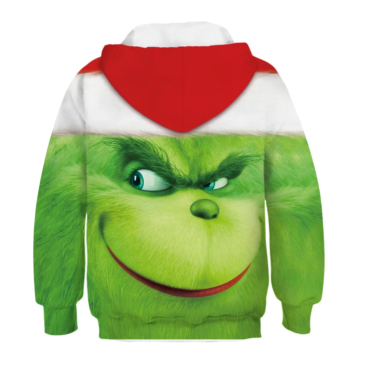 Толстовка с капюшоном с 3D принтом из фильма Grinch; детская одежда унисекс с капюшоном и длинными рукавами для мальчиков и девочек; осенние пуловеры с капюшоном для детей