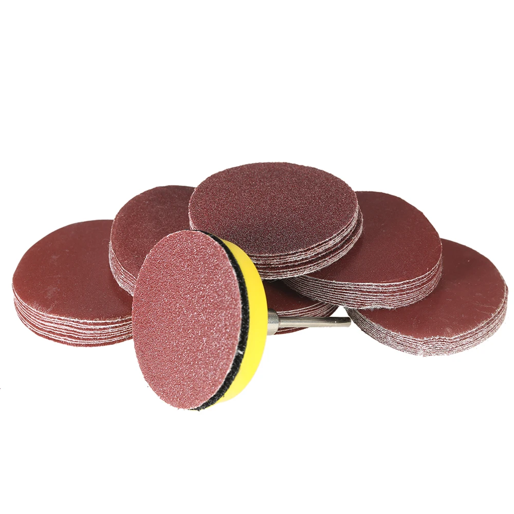 10 шт. 2 дюйма 50 мм круглый шлифовальным диском песок листы Грит 100-2000 крюк и петля