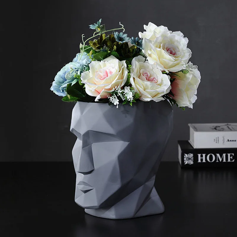 

Домашнее украшение, креативная ваза с изображением Человека в оригами, контейнер для хранения мелочей, Цветочная композиция, офисное украш...