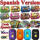 Испанская версия карт Pokemon Iron Box GX VMAX 50 вместительный держатель для альбома Жесткий Чехол держатель Покемон Пикачу игровые карты держатель для книг