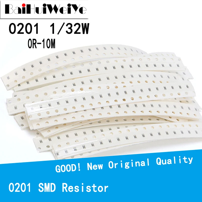 100 шт./лот 0201 SMD резистор 0R 10M 1/20 Вт 0 1 10 150 220 330 Ом 1K 2 K 10K 100K 1R 10R 100R 150R 220R 330R|Резисторы| |