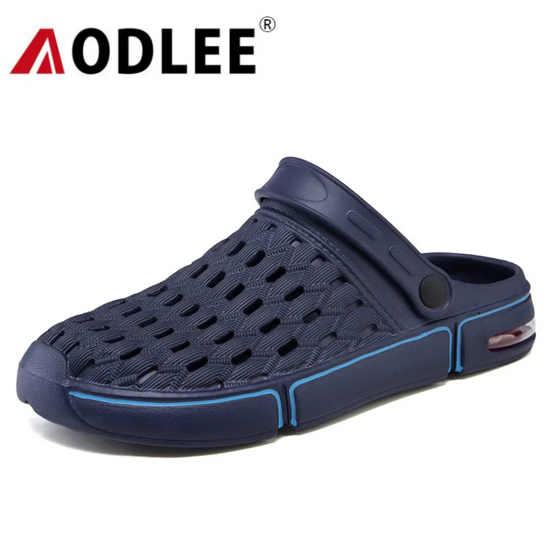 Мужские пляжные сандалии повседневные шлепанцы с подушкой модная дышащая обувь