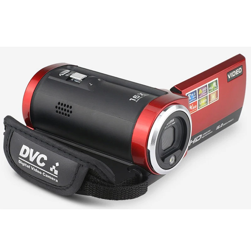 ELRVIKE HD 1080P Цифровая камера HDV видеокамера 16MP 16x зум COMS сенсор 270 градусов 2,7 дюймов TFT ЖК-экран Камера
