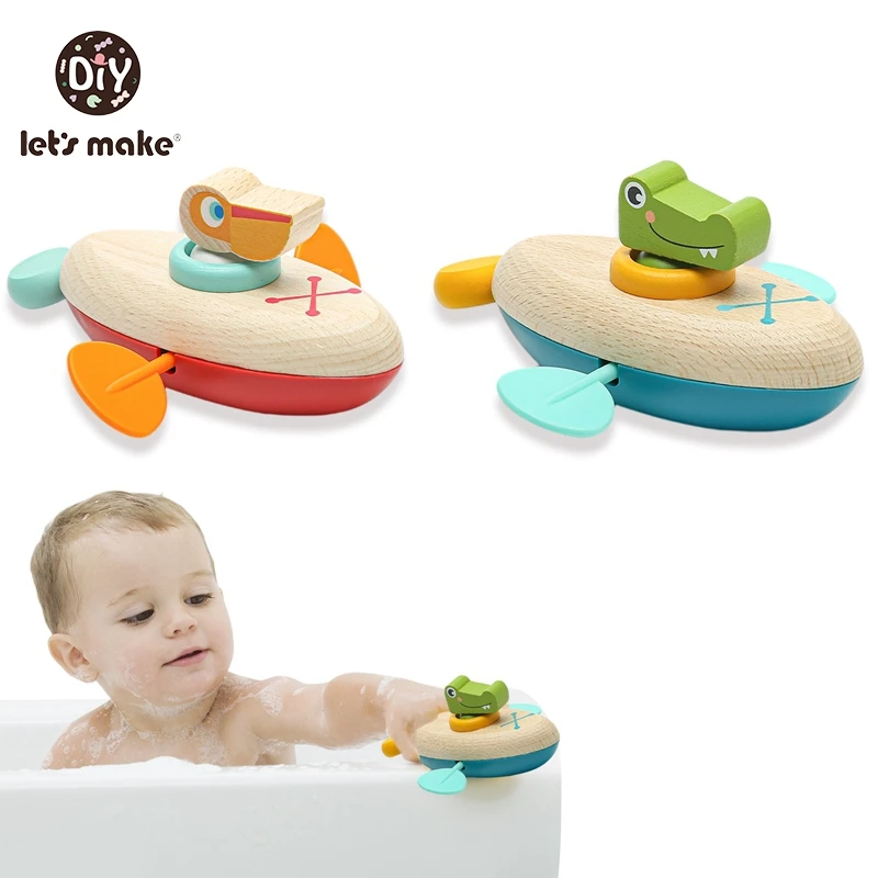 

Let's Make Baby Bath Toys for Kids Crocodile Duck Speed Boat Ship Toy Float In Water Kids Toys Swim Pool Bathtub Shower Toys