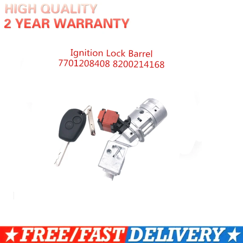 Замок зажигания ствол стартер переключатель + ключ для Renault Vauxhall Fiat 2005 2012 7701208408