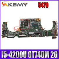 akemy for dell vostro 5470 laptop motherboard dajw8cmb8e2 reve i5 4200u gt740m 2g mainboard notbook pc 100tested
