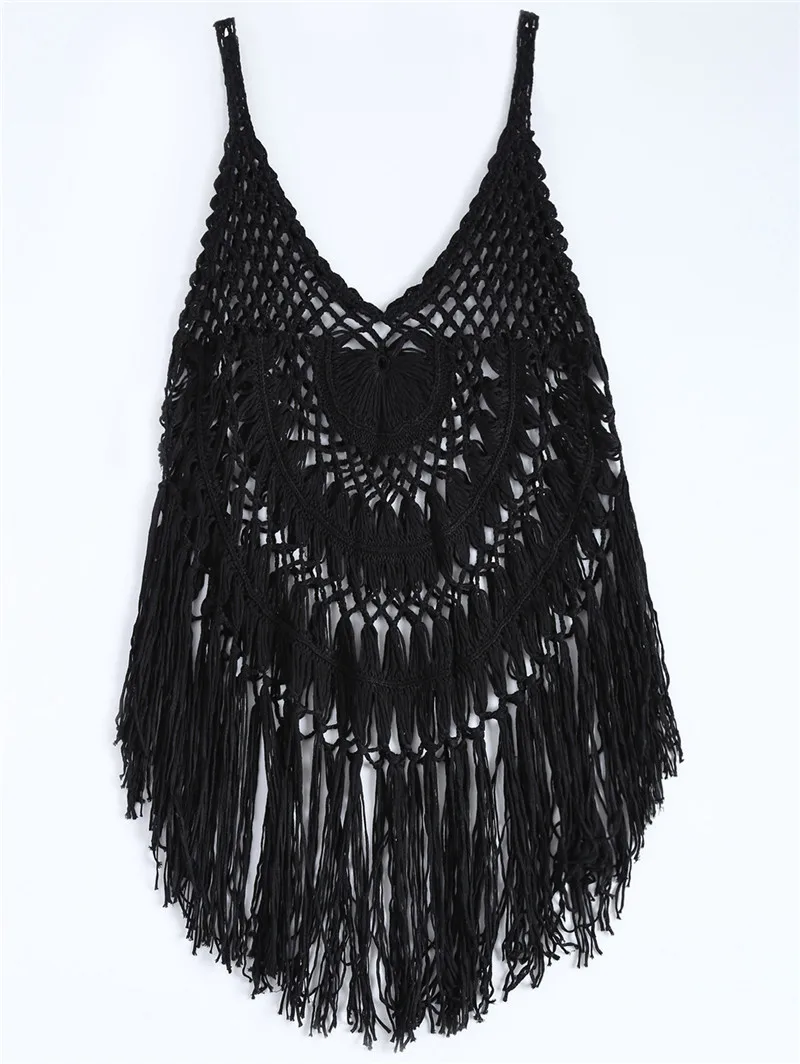 2020 женская Пляжная накидка однотонная на бикини с вышивкой купальники женский