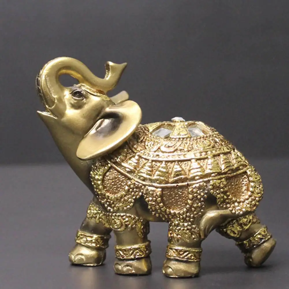 Статуэтка слона из смолы 1 шт. миниатюрное украшение для сада подарочное дома и