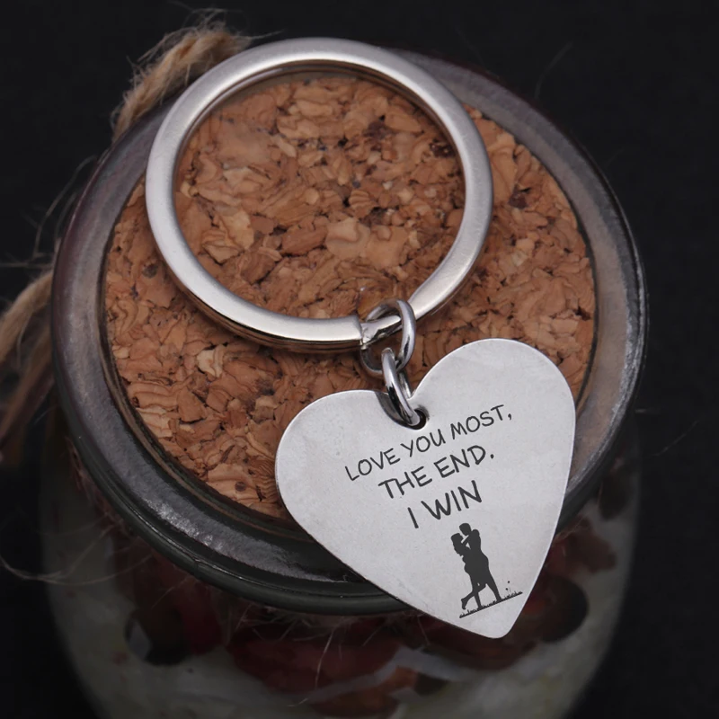 Любовь ювелирное изделие сердце брелок ручное теснение люблю тебя большинство