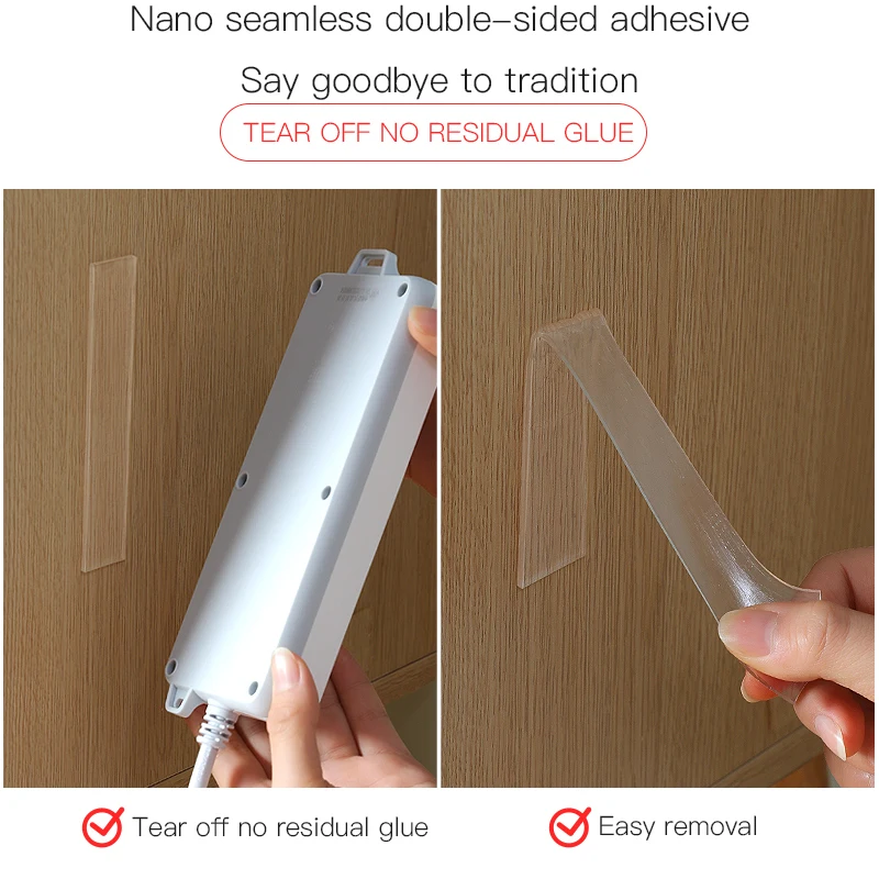 

1M/2M/3M/5M Nano magica Tape Double Sided Transparent No Trace Reusable Waterproof Adhesive Cleanable gekkotape cinta doble cara