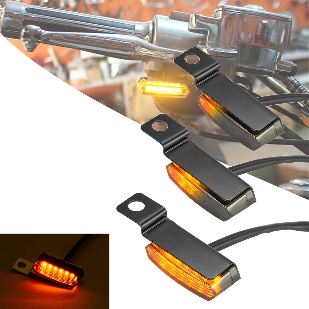 Универсальный миниатюрный светодиодный сигнал поворота для мотоцикла тормозной