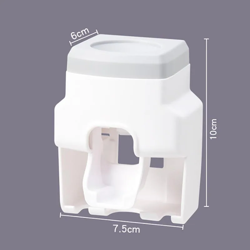 

Wall Mount Automatic Toothpaste Dispenser Bathroom Accessories Waterproof Toothpaste Squeezer Dispenser Bath Toothbrush Holder