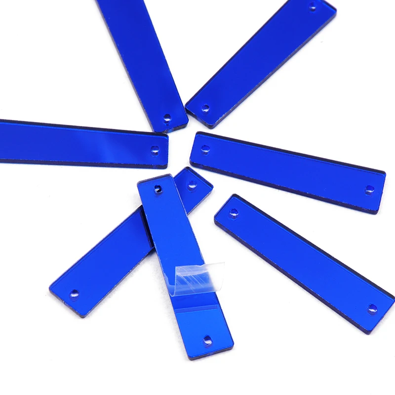 Полоски акриловые зеркальные YANRUO 30 шт. плоские стразы шьют на камнях и кристаллах