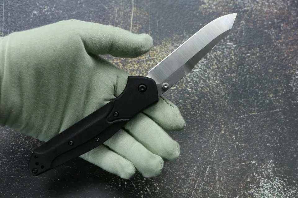 TIGEND сделано 940/943 нейлон стекловолокно ручка D2 лезвие медь шайба складной охота в походе Карманный Открытый кухонный нож, инструмент для повседневного использования
