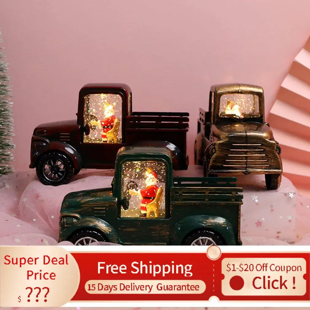 

Украшения, рождественские украшения, рождественские украшения, Санта-Клаус, трактор, маленький, прочный и нетоксичный, новый год 2022