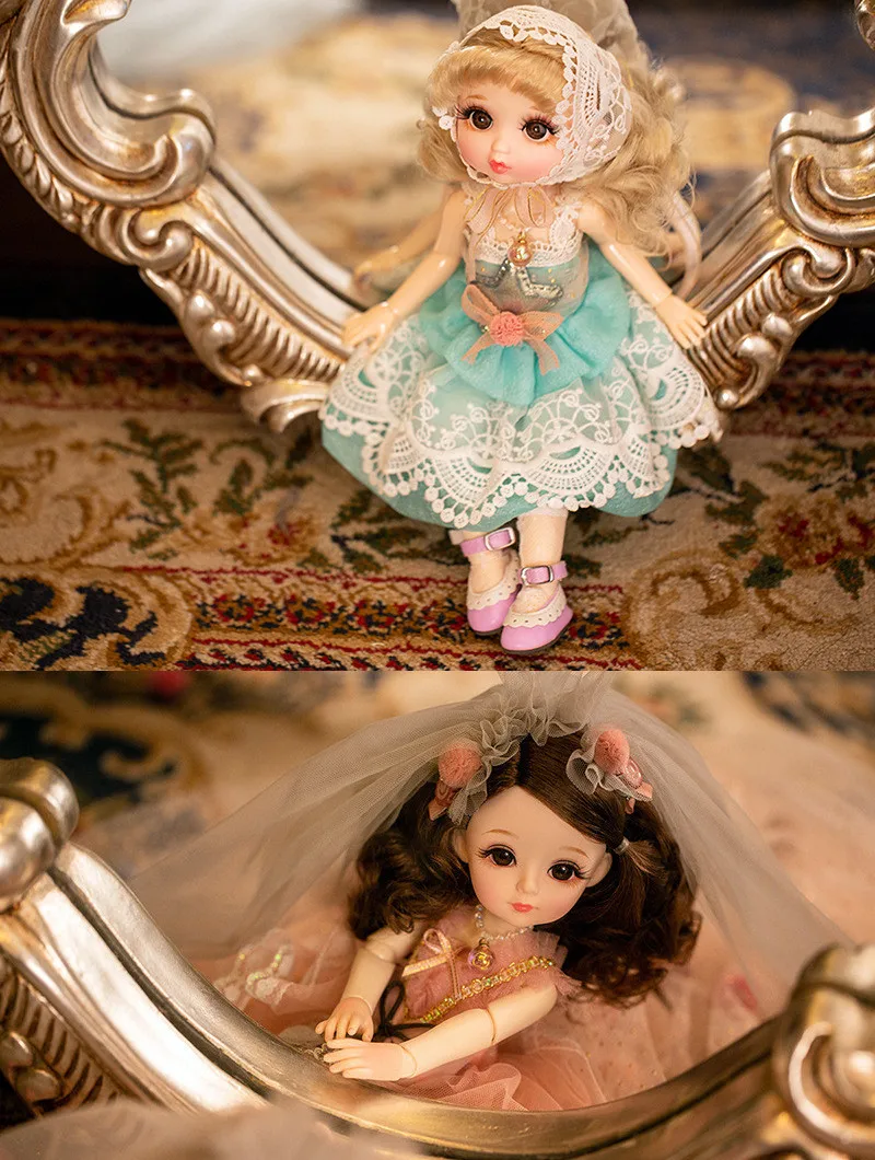 30 см BJD принцесса кукла 3D глаза 16 суставов подвижное 1/6 платье куртка брюки
