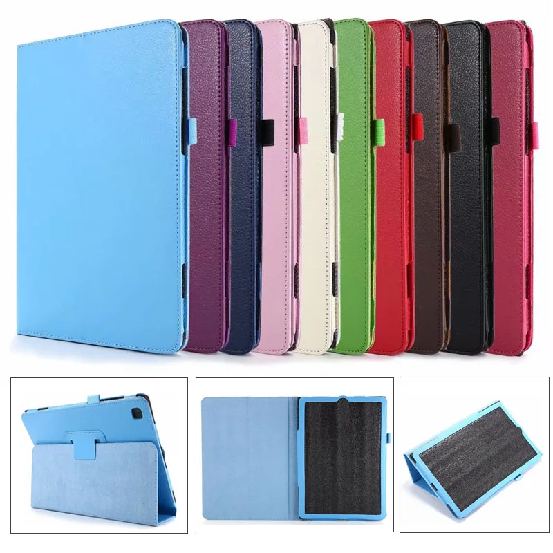 

Case For Samsung Tab A T110 T210 T530 T310 T330 T230 T350 T550 T710 T810 T560 Tablet Cases Stand 2-Fold Litchi PU Leather Cover