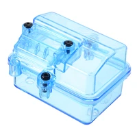 1pcs 553835mm plastic waterproof esc receiver box for huanqi 727 slash 110 rc car remote control accesories