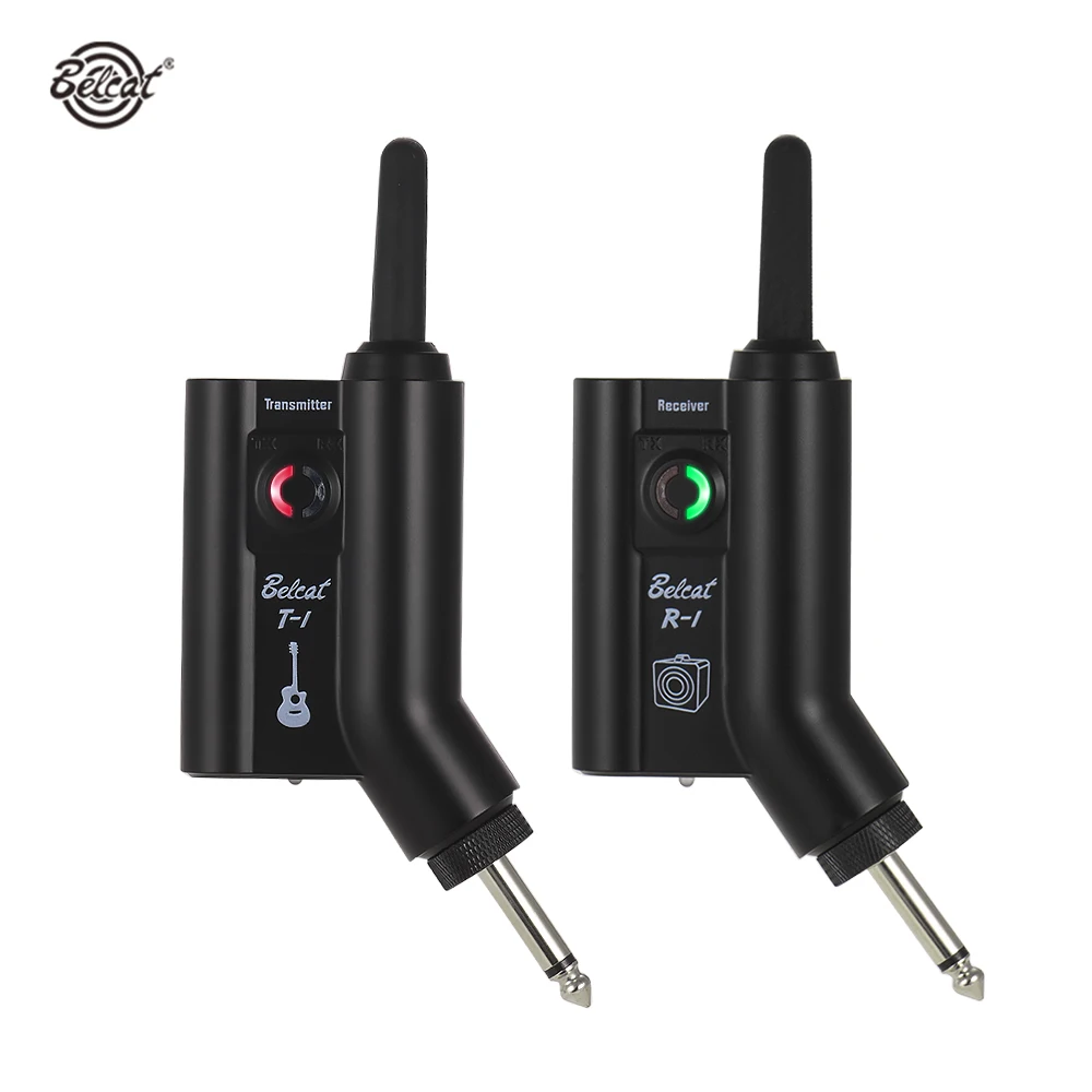 

Перезаряжаемая гитарная Беспроводная система Belcat T1R1 UHF, электрогитара, бас-аудиопередатчик, приемник с дальностью передачи до 100 м