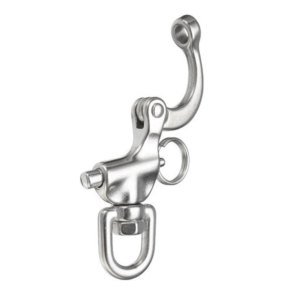 

1pcs 70mm Round Stainless Steel Quick Release Swivel Shackle Marine Boat Anchor Chain Eye Shackle Swivel Snap Hook Hardware