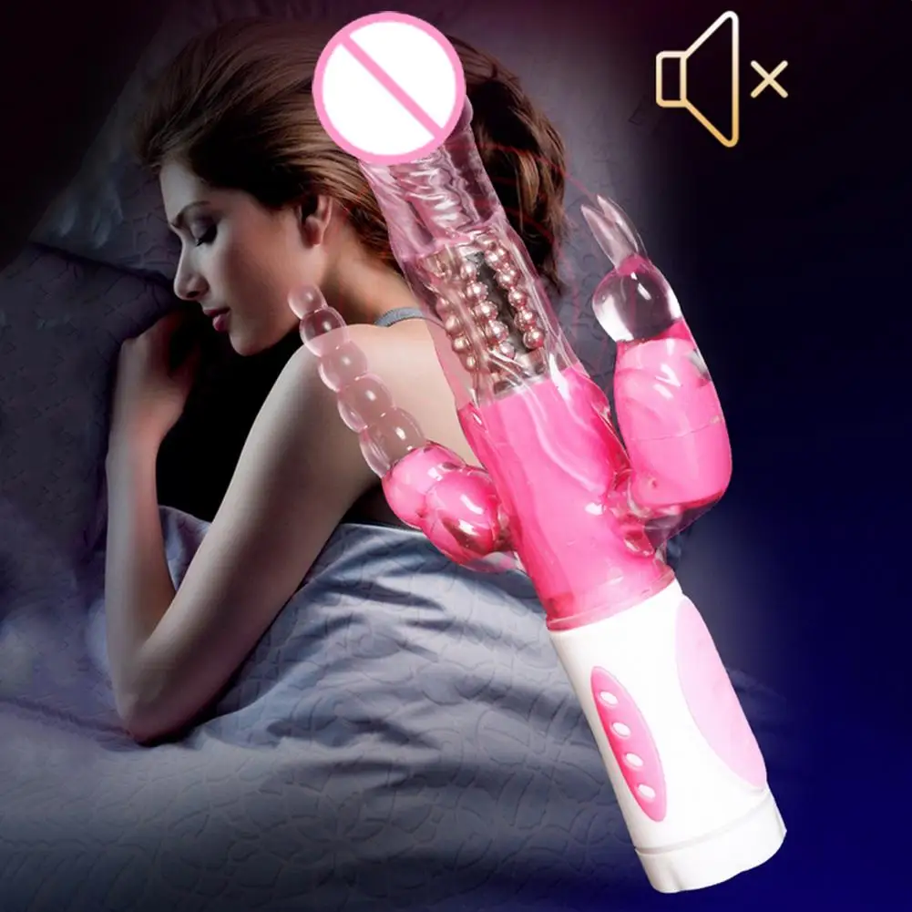 Вибратор кролик с тройным удовольствием стимулятор точки G фаллоимитатор