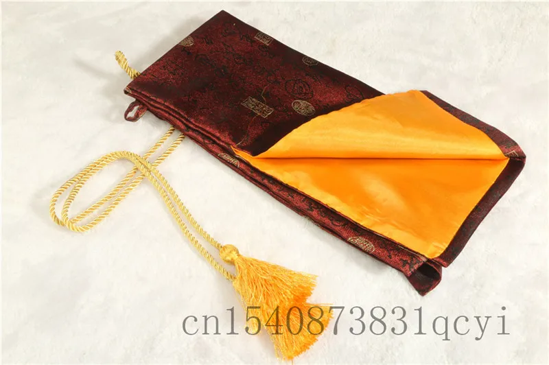 Красная шелковая сумка 134 см для защиты японского самурайского меча Катаны -